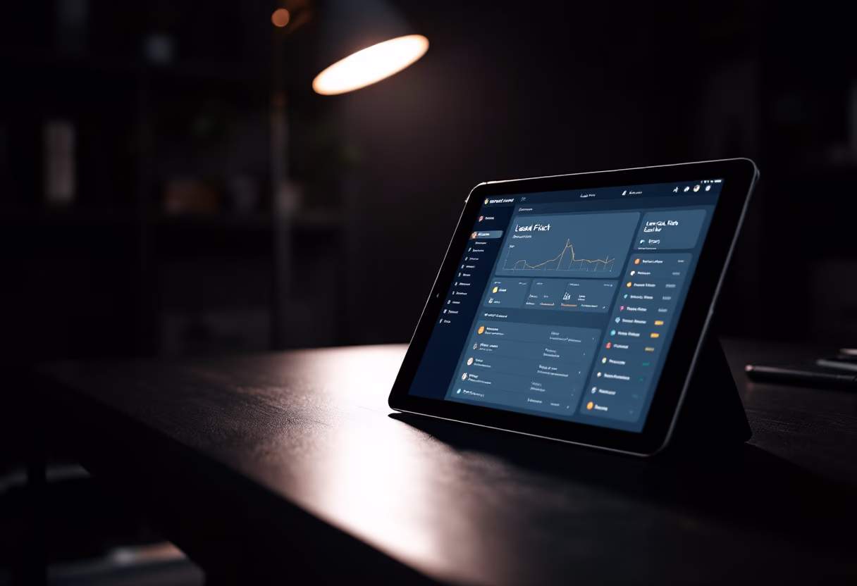 Dashboard with compliance data